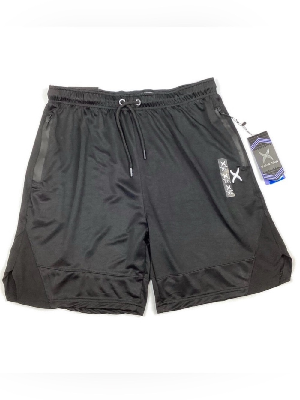 Game Time Men’s Black Athletic Shorts XL NEW with issues